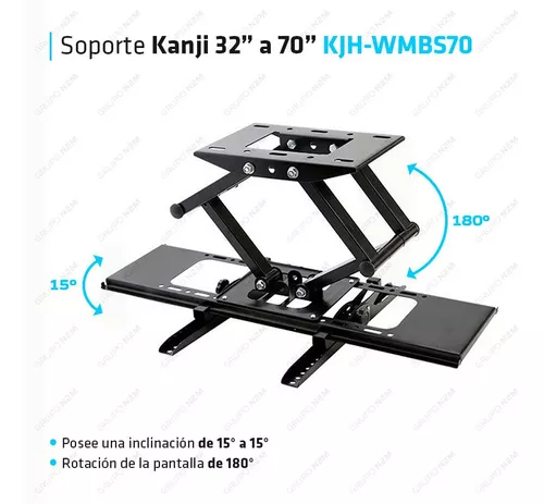 SOPORTE TV MONITOR TV 10 A 32' PULGADAS BRAZO 180° HY-210