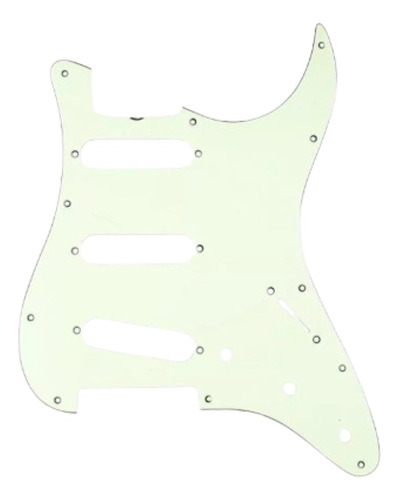 Escudo Para Guitarra Tipo Strato Sss 11 Furos Mint Green