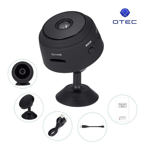 Imagen 4 de 8 de Mini Camara Espia Inalambrica 1080p Wifi Vision Nocturn Otec