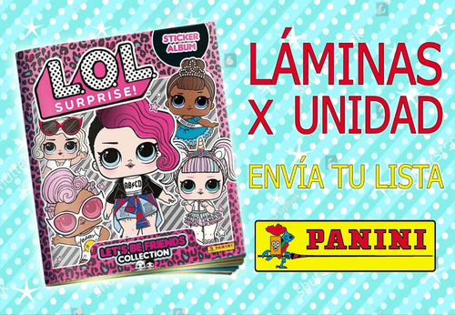 Lol Surprise Panini Laminas Por Unidad