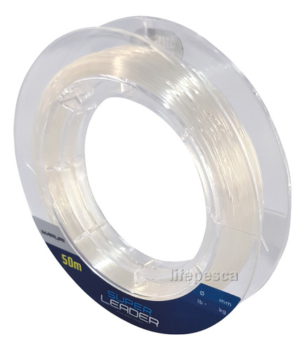 Linha P/ Chicote Maruri Super Leader 0,40mm (10kg) 50 Metros Cor Transparente