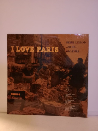 Michel Legrand And His Orchestra- I Love Paris- Lp, Uk