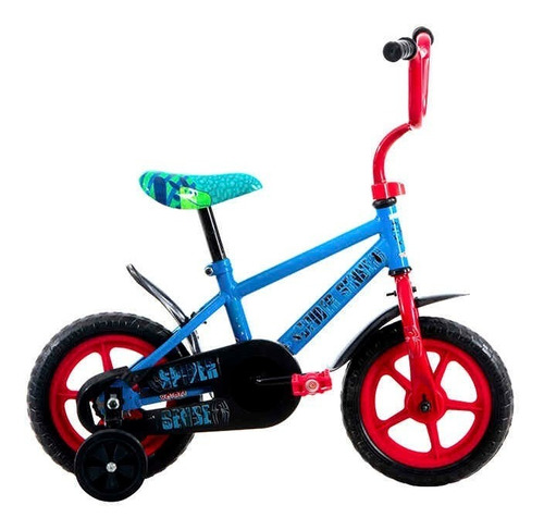 Bicicleta Veloci Spiderman Eva Rodada 12 Azul Infantil