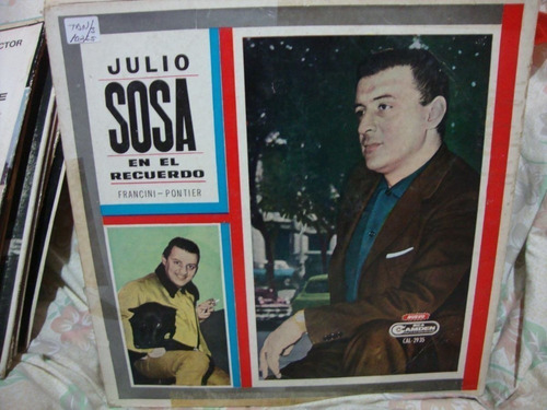 Vinilo Julio Sosa Francini Pontier El Recuerdo T1