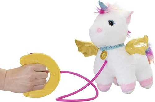 Imagen 2 de 7 de Peluche Perrito Unicornio Camina Mueve Colita Sprint En Mca