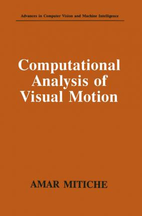 Libro Computational Analysis Of Visual Motion - Amar Miti...