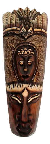 Mascara Africana Talladas En Madera ( Set De 3 Piezas)