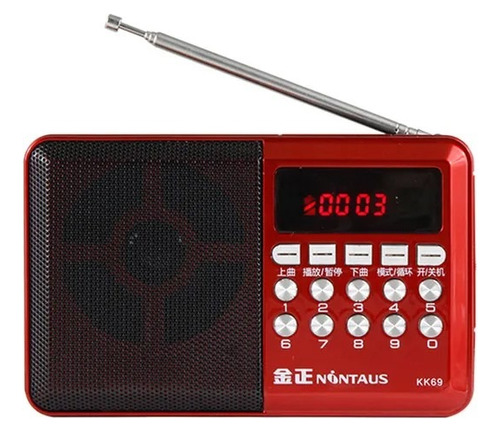 Radio Mini Cornetas Kk69bt Usb/tf