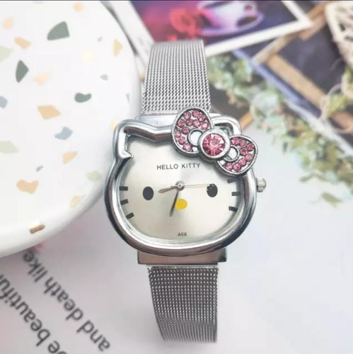 Reloj Modelo Hello Kitty + Cajita De Regalo