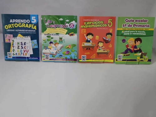 Guías Escolares Para 5to De Primaria Paquete De 4 Libros