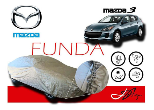 Cobertura Broche Afelpada Eua Mazda 3 Hatchback 2012-13