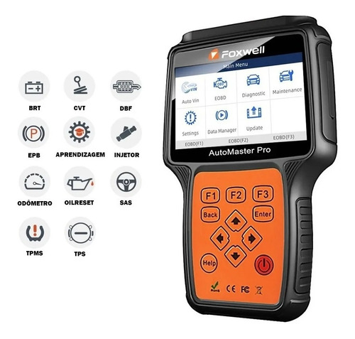 Imagem 3 de 3 de Scanner Automotivo Foxwell Nt650 Elite + 8 Cabos Linha Leve