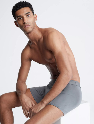 Bóxer Calvin Klein De Microfibra Brief Gris - Original
