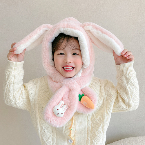 / Conjunto De Gorros De Invierno Con Orejas De Conejo For