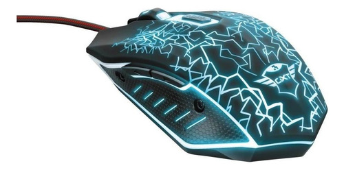 Kit Mouse e Mouse PAD para jogo Trust GXT 783 Izza preto