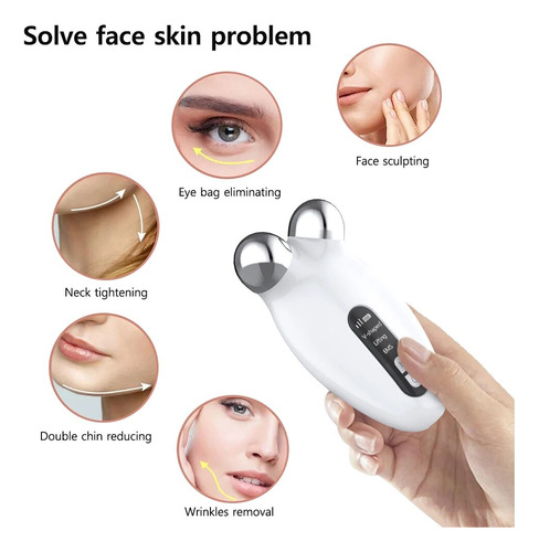 Masajeador Facial Con Microcorriente Ems Para Masaje Con Rod