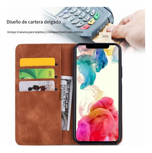 Funda Tipo Cartera Para Samsung Galaxy A6 2018 A6+ 2018, Piel, A Prueba De Golpes, Con Función Atril Magnética