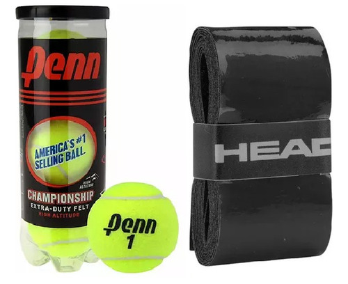 Combo Bolas De Tennis X3 + Torna Grip