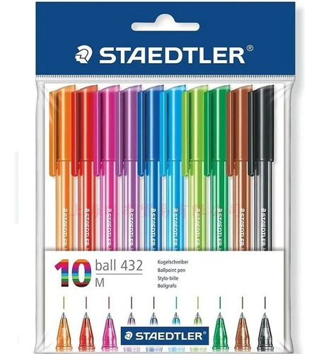 Boligrafos De Colores Staedtler Ball Pen 432 M