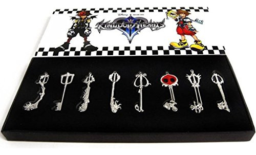 Kingdom Keys Hearts Keyblade Colgante Collar Set Cospla...