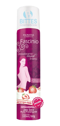 Desodorante Íntimo Morango Facinatus Cosméticos Feminino