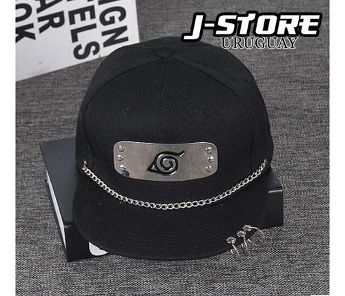 Imagen 1 de 3 de Snapback Gorro Visera Naruto Bandana Konoha
