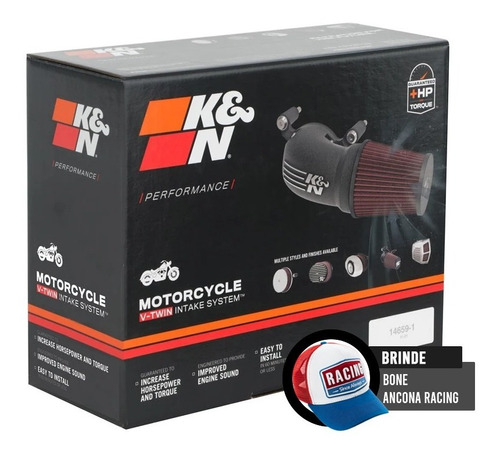 Kit Filtro Intake Cromado K&n Harley Xl883n Iron 54 63-1126p