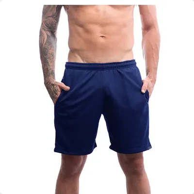 Short Academia Masculina Dry Fit Com Bolsos
