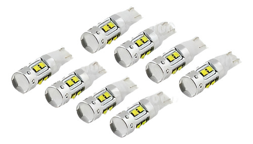 8pcs Blanco Puro 50w Xbd Cree T10 T15 168 192 921 Bombillas 