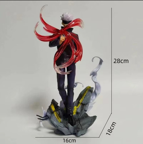 Figura Anime Coleccion Jujutsu Kaisen Satoru Gojo Red 30cm