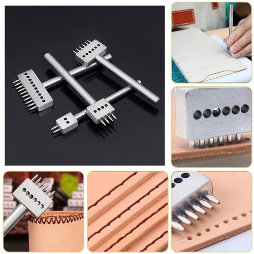 Diy Tools Leathercraft 4mm Espaçamento Couro Buraco Socos 10