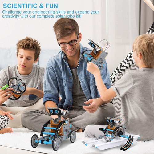 Kit De Robot Solar De Juguete Stem Man Nuo, 12 En 1, Juguete