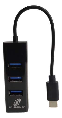 Extensor Adaptador Hub Usb 4 Portas 3.0 High Speed Hd Preto