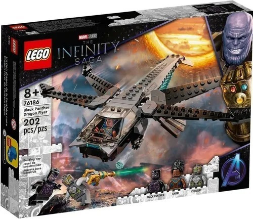 Lego Marvel.infinity Saga. Black Panther Dragon Flyer.76186