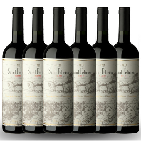 Saint Felicien Malbec 750cc X 6 Botellas En Caja
