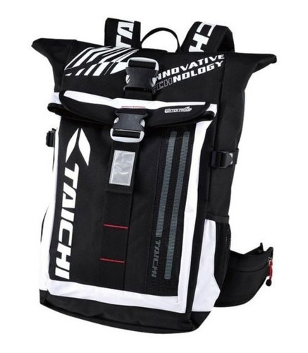 Maleta Morral Motociclista Taichi Impermeable Reflectiva Luz