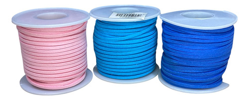 Rollo De Hilo De Gamauza 3mm X22mts Rosa Claro