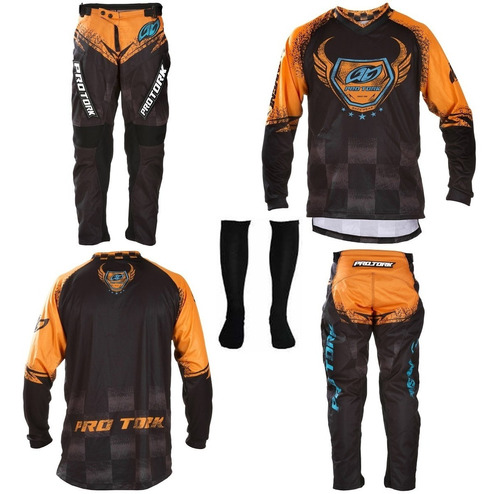 Conjunto Infantil Pro Tork Insane 5 Talle 8 Motocross