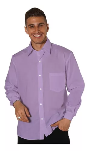 Camisa Violeta Hombre MercadoLibre 📦