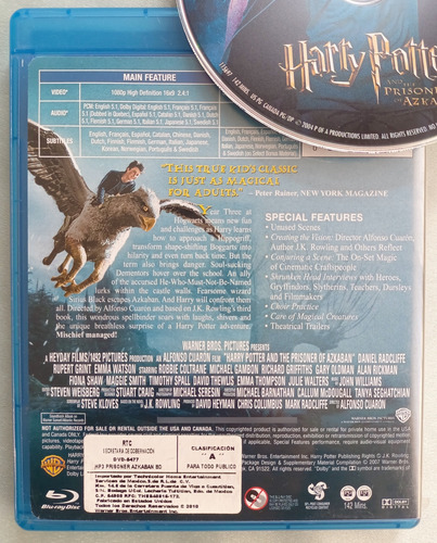 Harry Potter Prisionero De Azkabán/ Cáliz De Fuego Blue Ray (Usado)