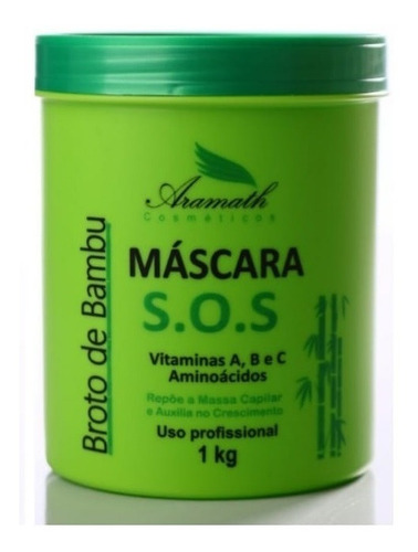 Máscara Sos Aramath Broto De Bambu 1kg