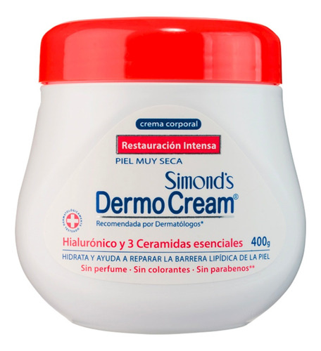 Simonds Dermocream Acido Hialuronico Y Ceramidas 400 G