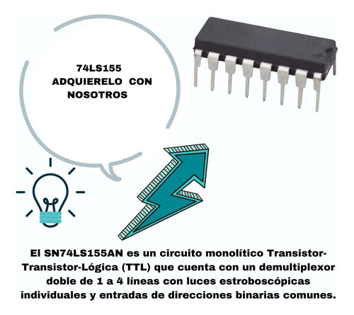 Circuito Integrado 74ls155 Pack 10 Piezas