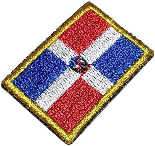Bin241t Etiqueta Emblema Bandera República Dominicana ...