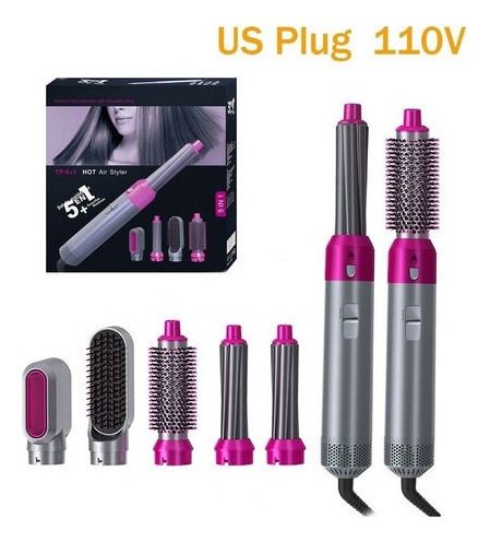 5 Es 1 Cepillo Secador De Pelo Para Peinado De Mujer Kits
