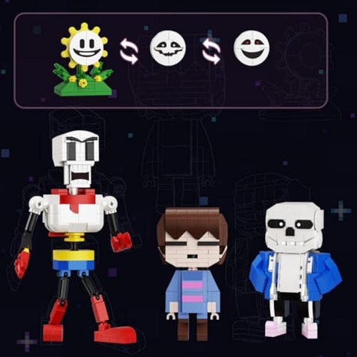 Undertale - Juego De Construcción De Figuras De