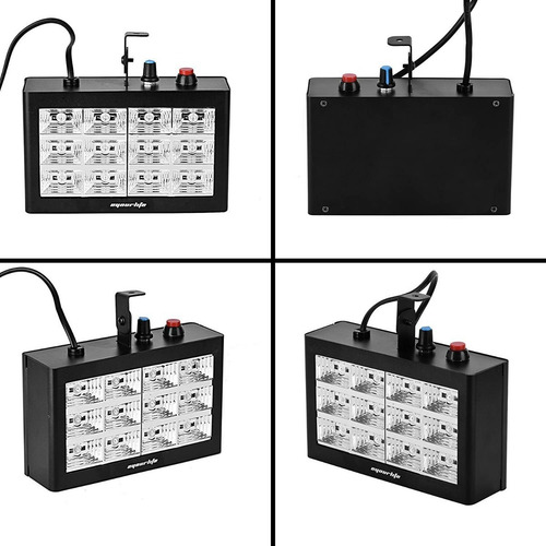 Foco Led Luz Estraboscópica 12 Led Rgb Corte Imagen Fiesta