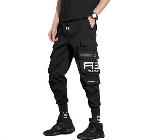 Joggers Pantalon Casual Con Suelto Transpirable Para Hombre