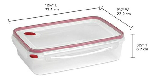 Contenedor De Almacenamiento 16 Tazas, Sellado Hermético, 4-