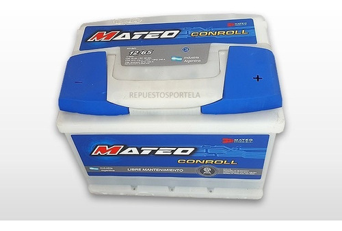 Bateria De Auto Mateo 12volt X65amp Nafta Diesel Reforzada